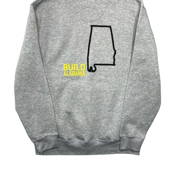 John Deere Sweatshirt Men's Size XL Gray Build Alabama Hoodie - Picture 7 of 13